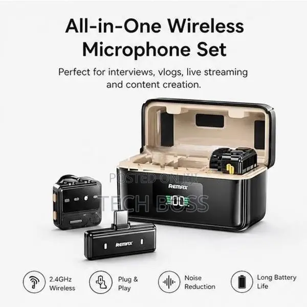 Remax K18 2 in 1 Wireless Microphone