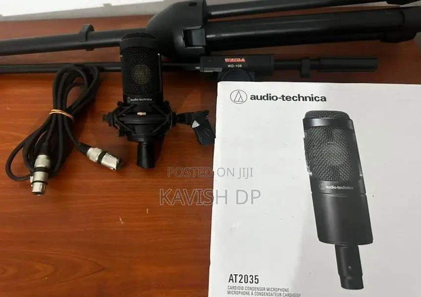 Audio-Technica AT2035 Mic Full Set with Weida Stand