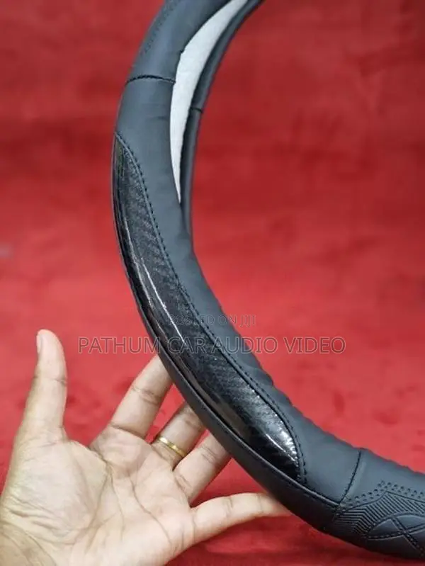Black Color Steering Wheel Cover