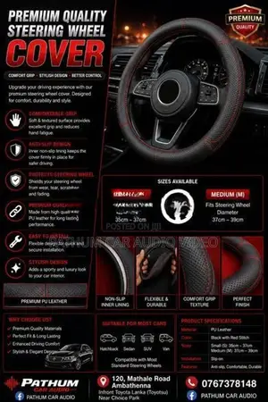 Stylish Design Steering Wheel Cover