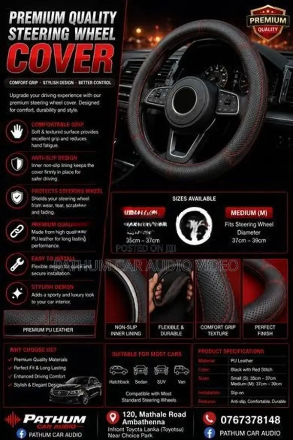 Stylish Design Steering Wheel Cover