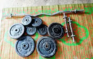 Dumbbells with Curve Bar