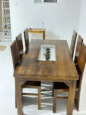 Teak Dining Table with 6 Chairs