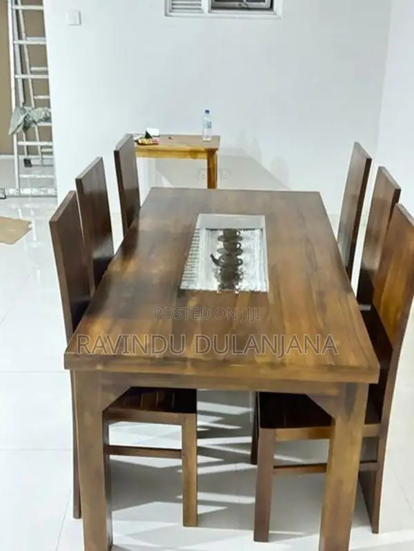 Teak Dining Table with 6 Chairs