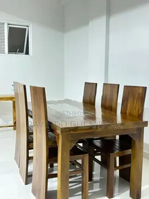 Teak Dining Table with 6 Chairs