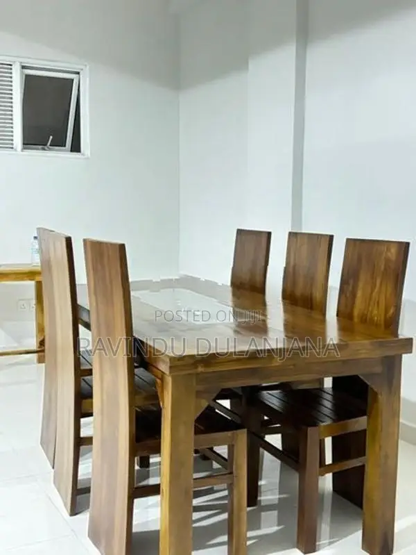 Teak Dining Table with 6 Chairs