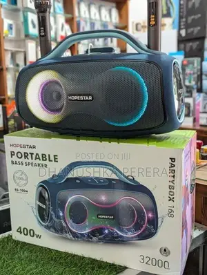 Hopestar Partybox 168 Speakers with Dual Mic (400W)