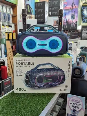 Hopestar Partybox 168 Speakers with Dual Mic (400W)