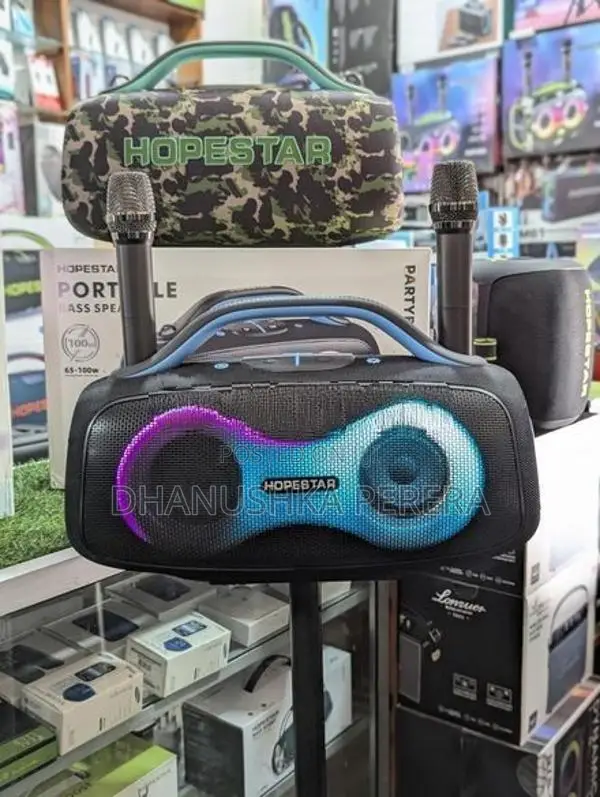 Hopestar Partybox 168 Speakers with Dual Mic (400W)