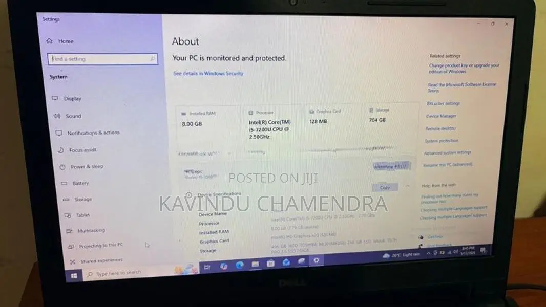 Dell Core I5 7th Gen