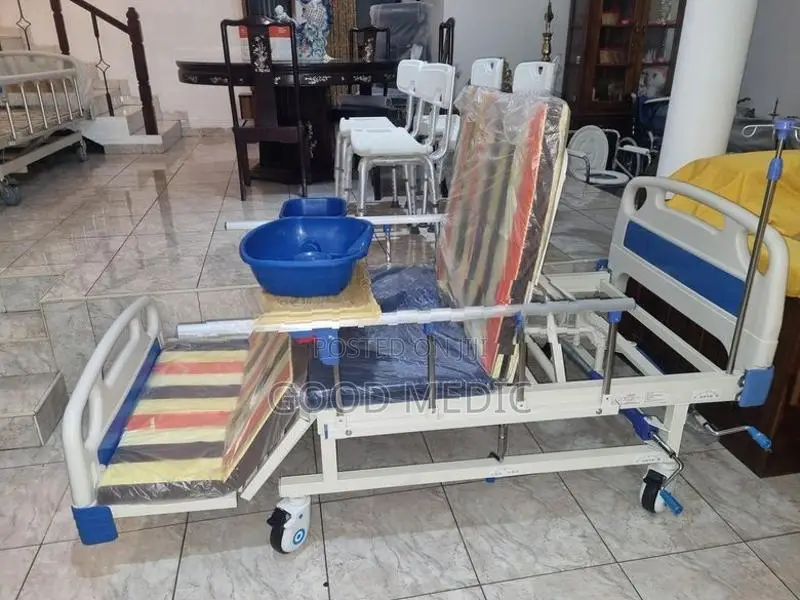 Four-Function Manual Bed with Lateral Tilt