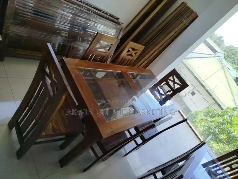 New Teak Dining Table with Chairs