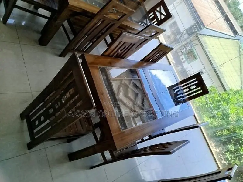 New Teak Dining Table with Chairs