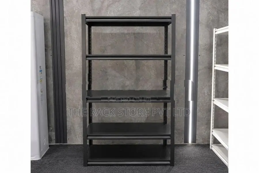 5 Tier Heavy-Duty Adjustable Rack ( Black Colour )