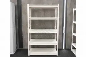 5 Tier Heavy-Duty Adjustable Storage Rack, For Home And Workspaces