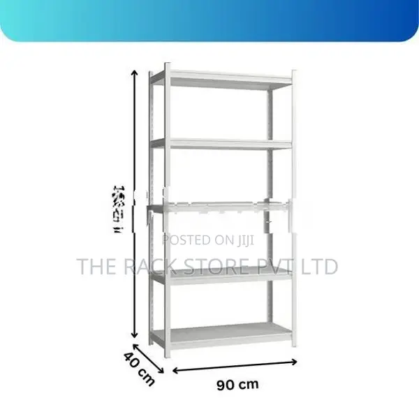 5 Tier Heavy-Duty Adjustable Storage Rack, For Home And Workspaces