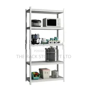 5 Tier Heavy-Duty Adjustable Storage Rack, For Home And Workspaces