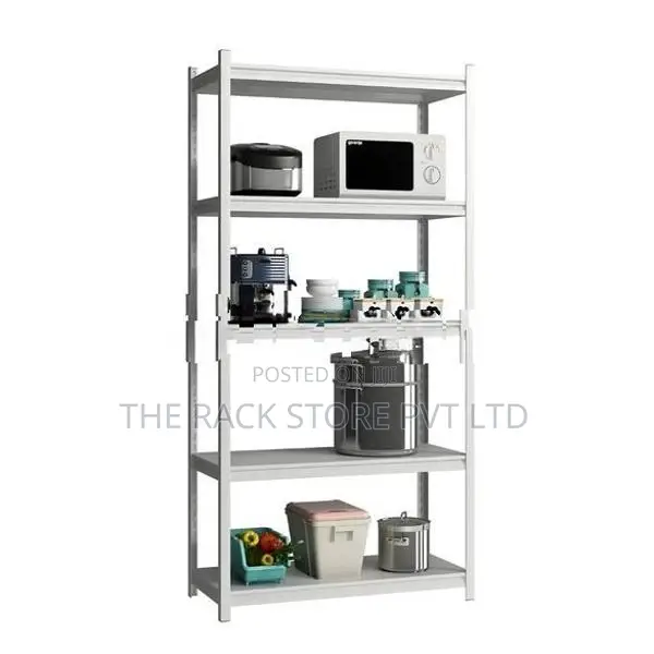 5 Tier Heavy-Duty Adjustable Storage Rack, For Home And Workspaces