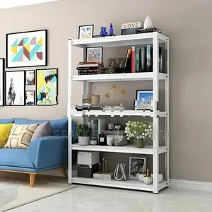 5 Tier Heavy-Duty Adjustable Storage Rack, For Home And Workspaces