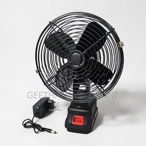 8-Inch Rechargeable Portable Fan with LED Light