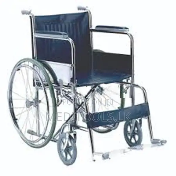 Wheelchair Crome Plated Steel Frame Wheel Chair