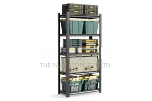 5 Layer Heavy Duty Storage Shelf Rack( Black Colour )