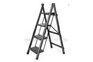 4-Step Folding Step Ladder ( Black Colour )