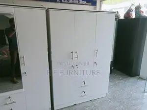 Melamine White 3 Door Cupboard