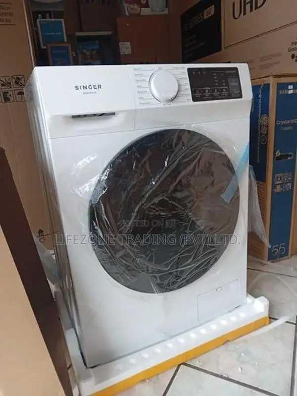 "Singer" Front Load 10.5kg Fully Auto Inverter Washing Machine (White)