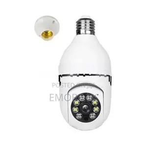 360 Ptz Wi Fi Bulb Camera Cctv Security Rotatable Wireless Ip