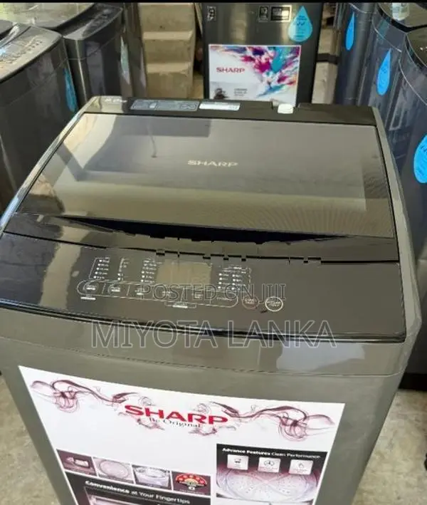 SHARP 9KG FULLY AUTOMATIC WASHING MACHINE.