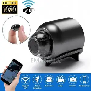 WiFi Spy Camera Hidden – 1080p HD Mini Wireless Nanny Cam EMORE |-