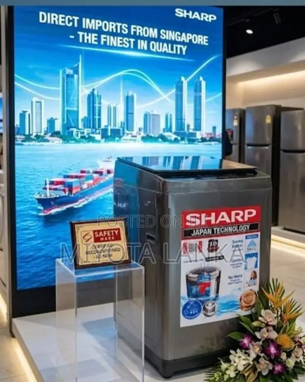 SHARP, FULLY AUTOMATIC WASHING MACHINE JAPAN