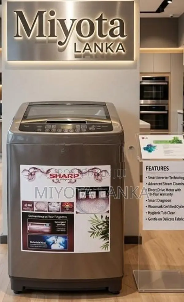 SHARP, FULLY AUTOMATIC WASHING MACHINE JAPAN