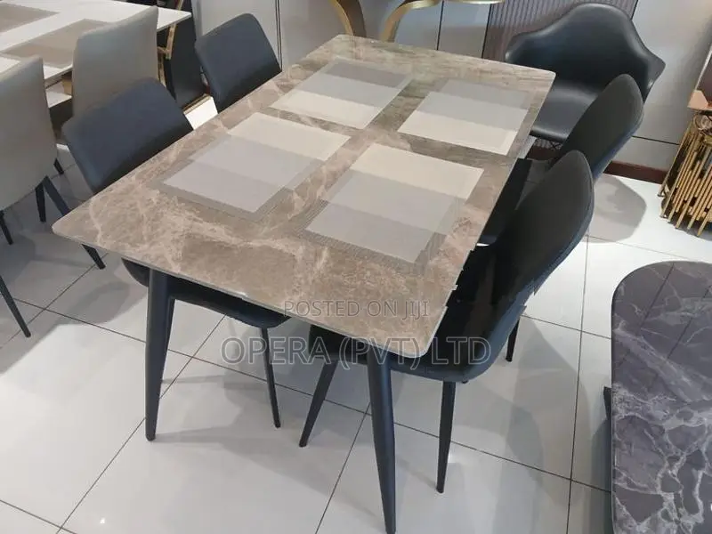 Granite Top Dining Table Set