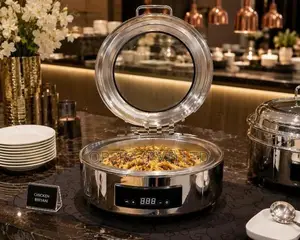 chafing dish round 👌🖤