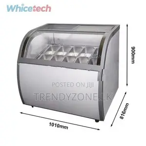 Industrial Gelato Ice Cream Display - 10 Pans