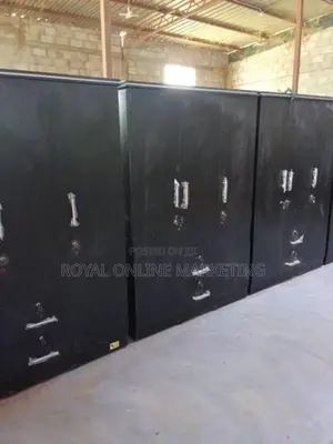 3 Door Black Cupboard (K-28)