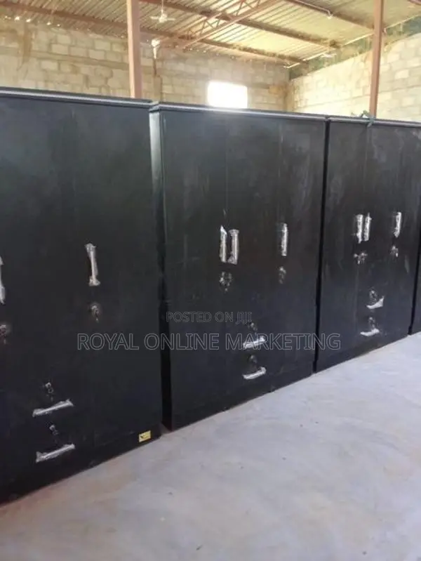 3 Door Black Cupboard (K-28)