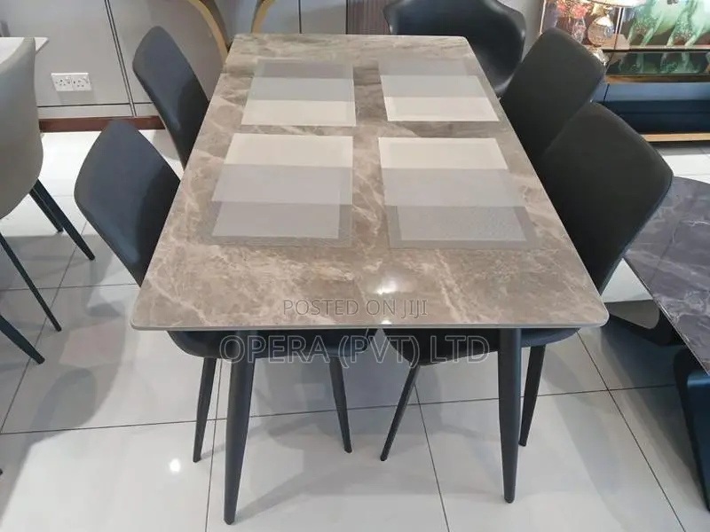 Granite Top Dining Table Set