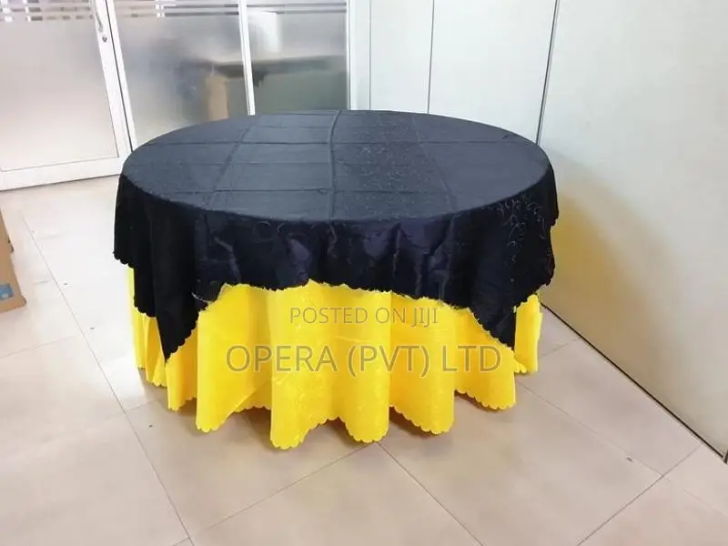 Banquet Table Cloth ⚫🟤🟡⚪🔴