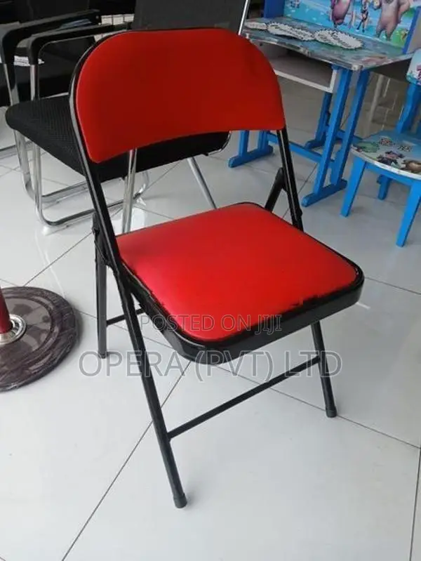 Brand New Folding Chairs-Red