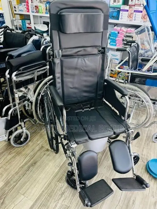 Full Option Commode Wheelchair reclining wheel chair