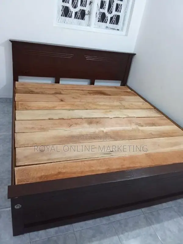 Teak 78 by 72 Box Bed (B-9)