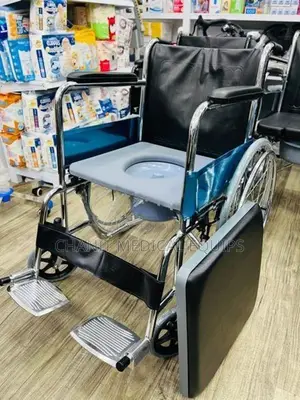 Commode Wheelchair Fiber Seat With Cushion