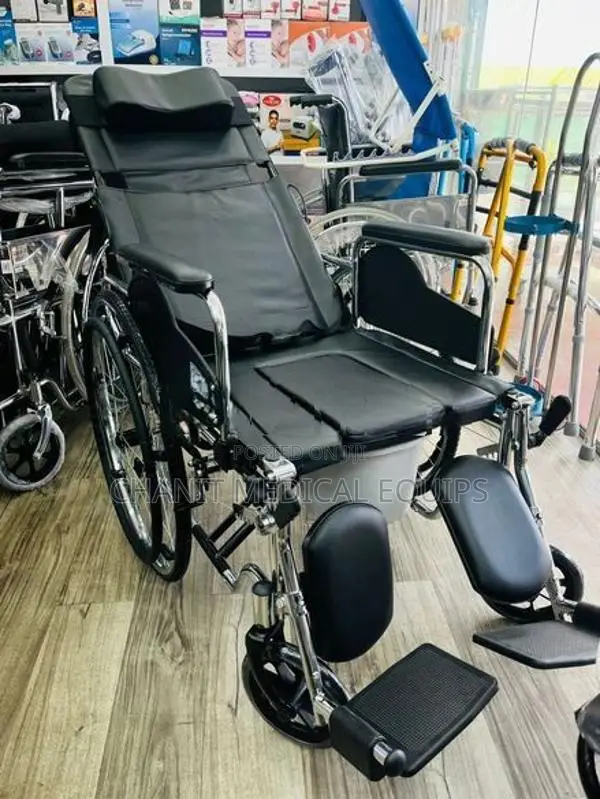 Full Option Commode Wheelchair reclining wheel chair