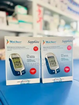 MediSmart Sapphire Blood Glucose Monitor with Forehead Thermometer