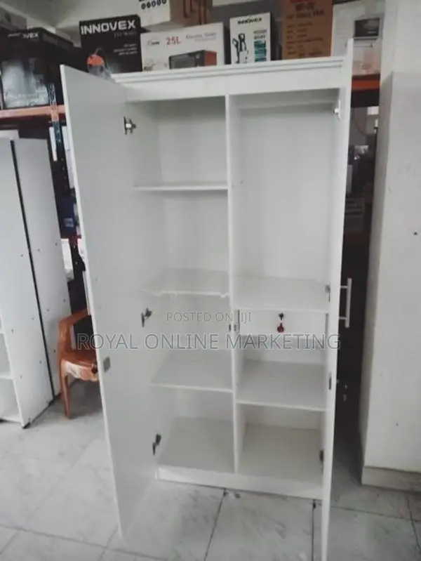2 Door White Cupboard (K-9)