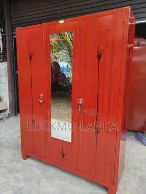 New 3 Door Steel Cupboard With Mirror (T1)