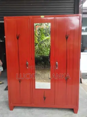 New 3 Door Steel Cupboard With Mirror (T1)